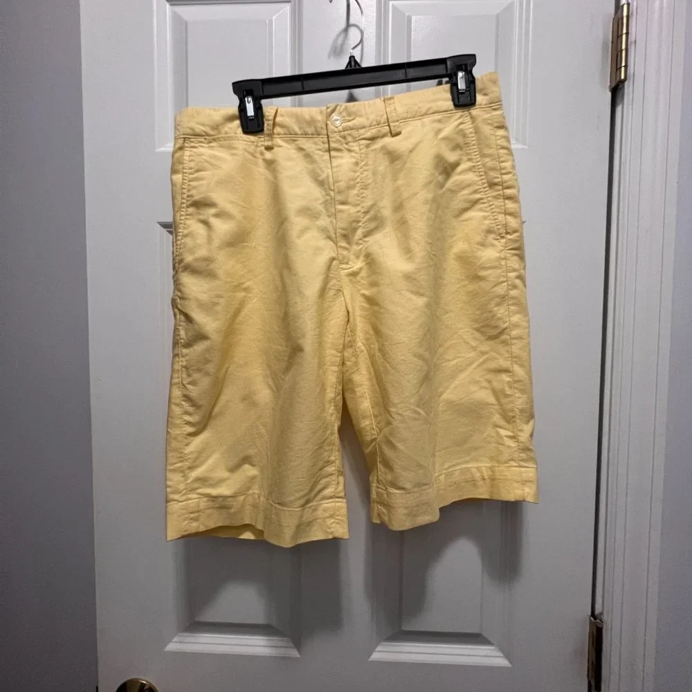 Polo Ralph Lauren 32 X10 yellow 100% cotton shorts